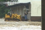 Rescue attempt with bulldozer