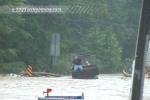 Rescue attempt with bulldozer