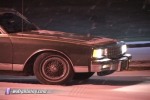 Car slides on snowy road
