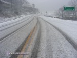 Icy roads in Big Chimney
