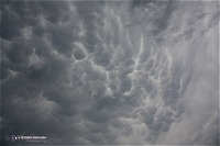 Mammatus over southwestern Kansas on May 23