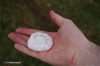 Hail near Dighton, Kansas on May 23