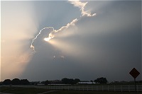 Sunset cumulonimbus over Stillwater, OK on May 24