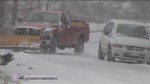 Sliding plow truck