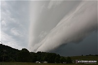 Bow echo shelf cloud, Sissonville, WV