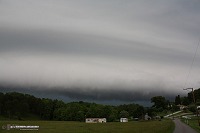 Bow echo shelf cloud, Sissonville, WV