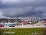 Storms approach downtown Charleston, WV