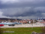 Storms approach downtown Charleston, WV