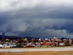 Storms approach downtown Charleston, WV