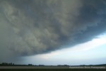Shelf cloud and whale's mouth