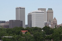 Downtown Tulsa, OK on May 20