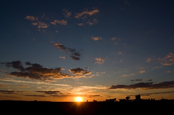 New Baden, IL sunset
