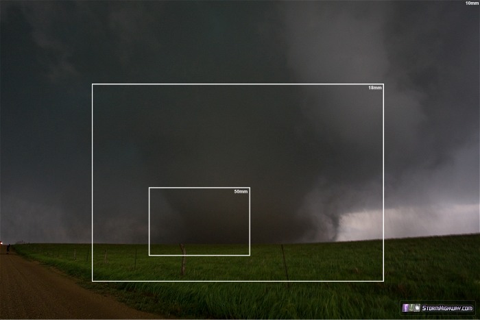 Bennington tornado field of view