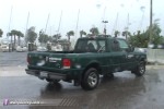 Chase vehicle in Hurricane Frances