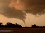 Sunset tornado at Rock, Kansas