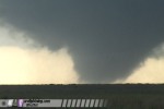 Large tornado near Spur, Texas
