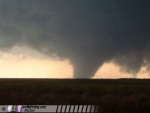 Large tornado near Spur, Texas