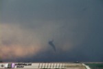 Tornado rope-out near Zurich, Kansas