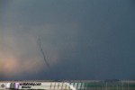Tornado rope-out near Zurich, Kansas