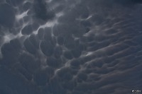 Bennington mammatus clouds
