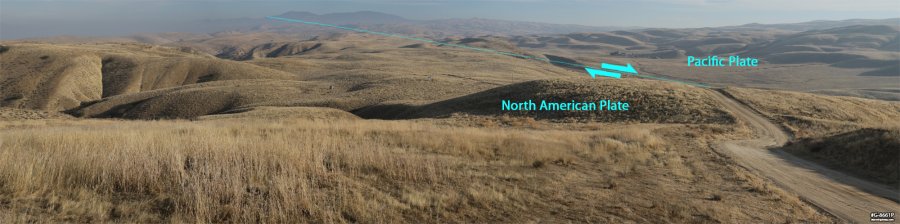 San Andreas Fault in the Carrizo Plain National Monument, CA