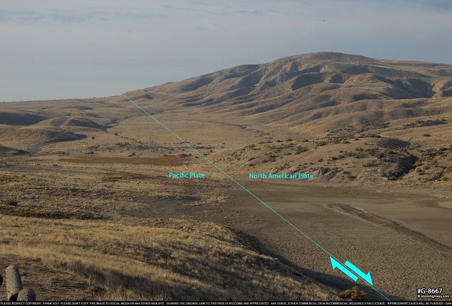 San Andreas Fault in the Carrizo Plain National Monument