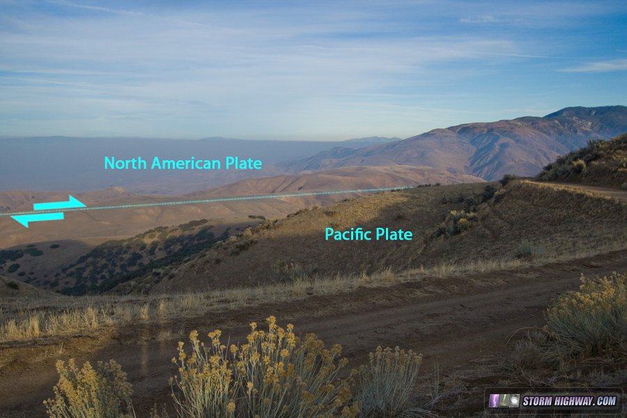 San Andreas Fault zone at a distance from Hudson Ranch Road