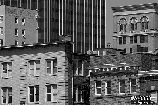 Downtown Charleston buildings close-up