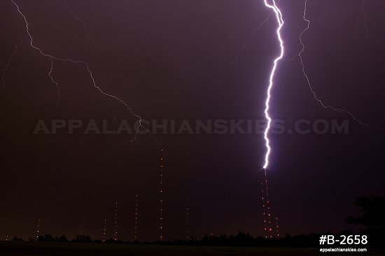 Lightning strikes towers in Oklahoma City