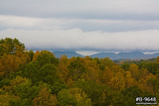 WV fall colors and approaching storm