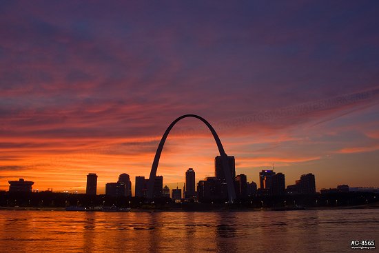 Sunset over St. Louis
