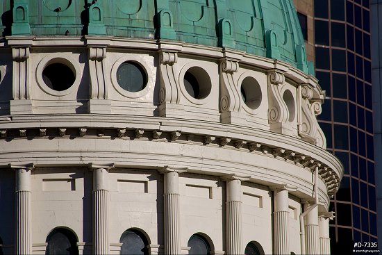 Detail on the rotunda of the Old Courthouse