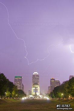 Lightning over Indianapolis