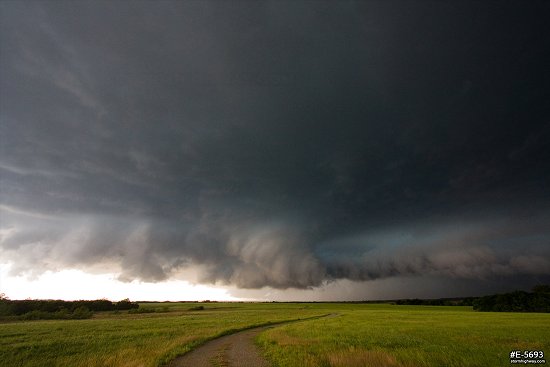 Supercell structure near Elmore City, Oklahoma