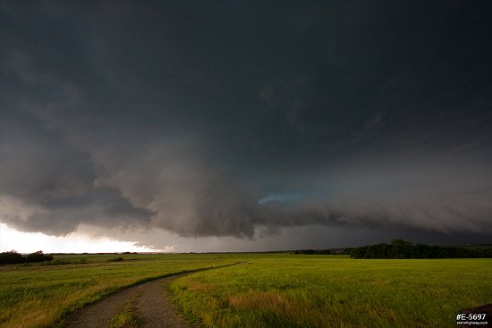 Supercell structure near Elmore City, Oklahoma
