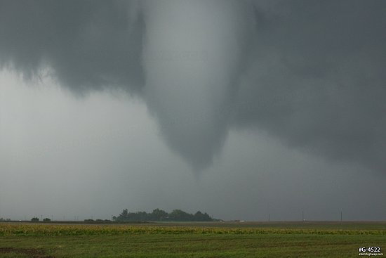 Tornado over farm