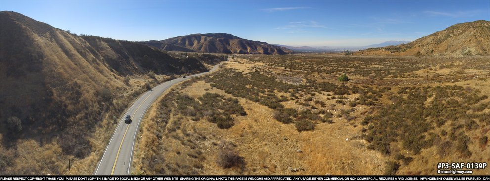 San Andreas Fault zone at Mill Creek near San Bernardino, CA