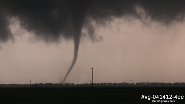 Ingersoll, Oklahoma narrow rope tornado