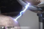 Using metal sphere to draw sparks