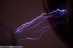 Close-up of mini-lightning bolts
